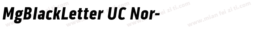 MgBlackLetter UC Nor字体转换